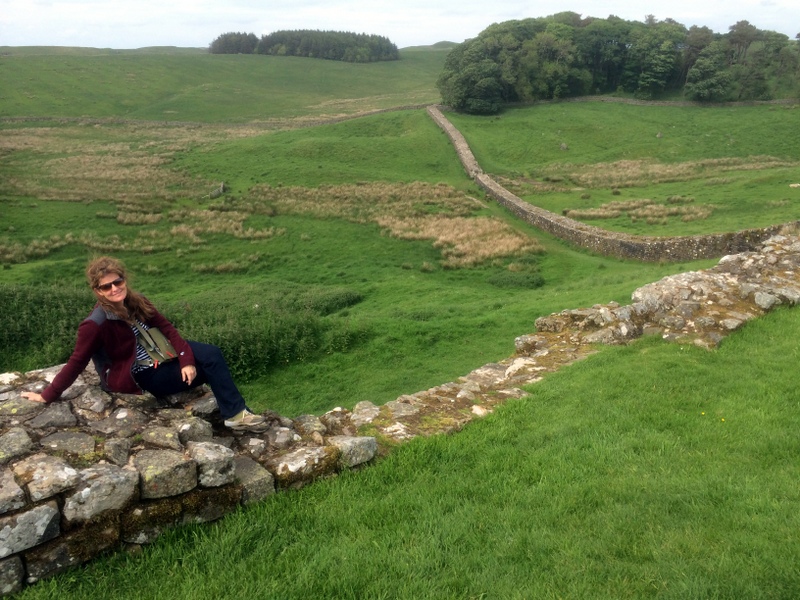 Alison at the wall
